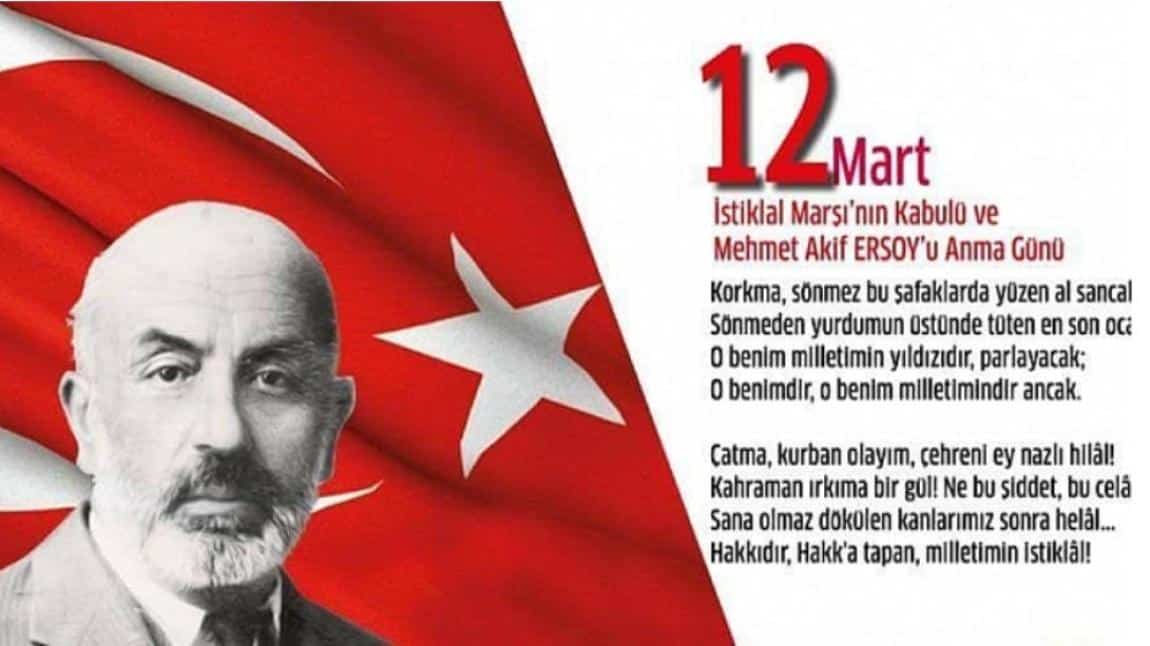 12 Mart 1921'de ilk Meclisimiz tarafından kabul edilen 'İstiklal Marşı'mızı 103. Yılında kutladık.  