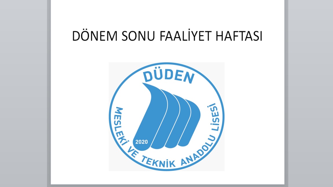 Dönem Sonu Faaliyet Haftası